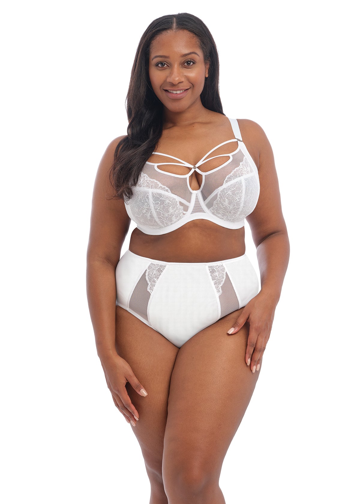 Brianna Plunge Bra - White