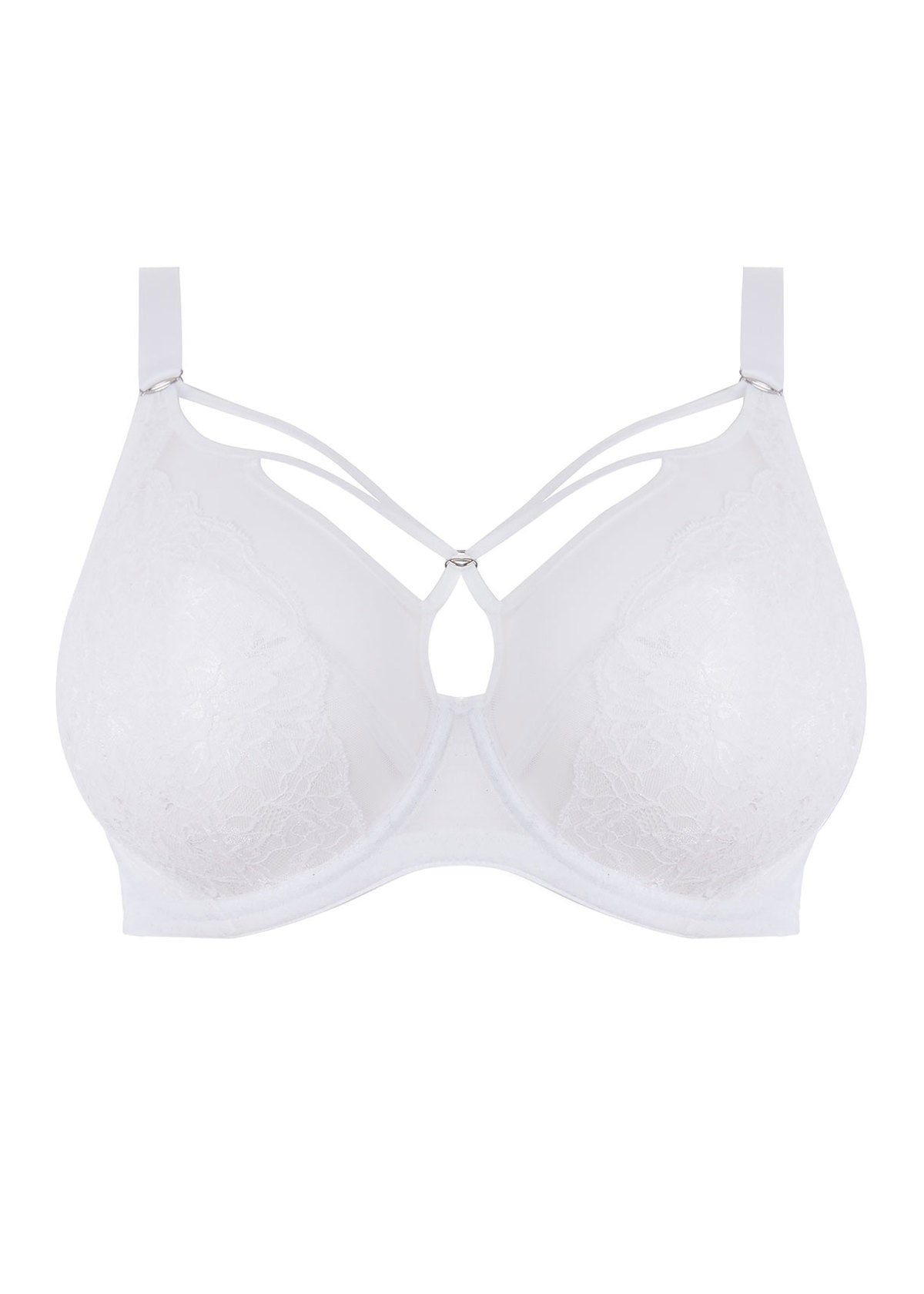 Brianna Plunge Bra - White