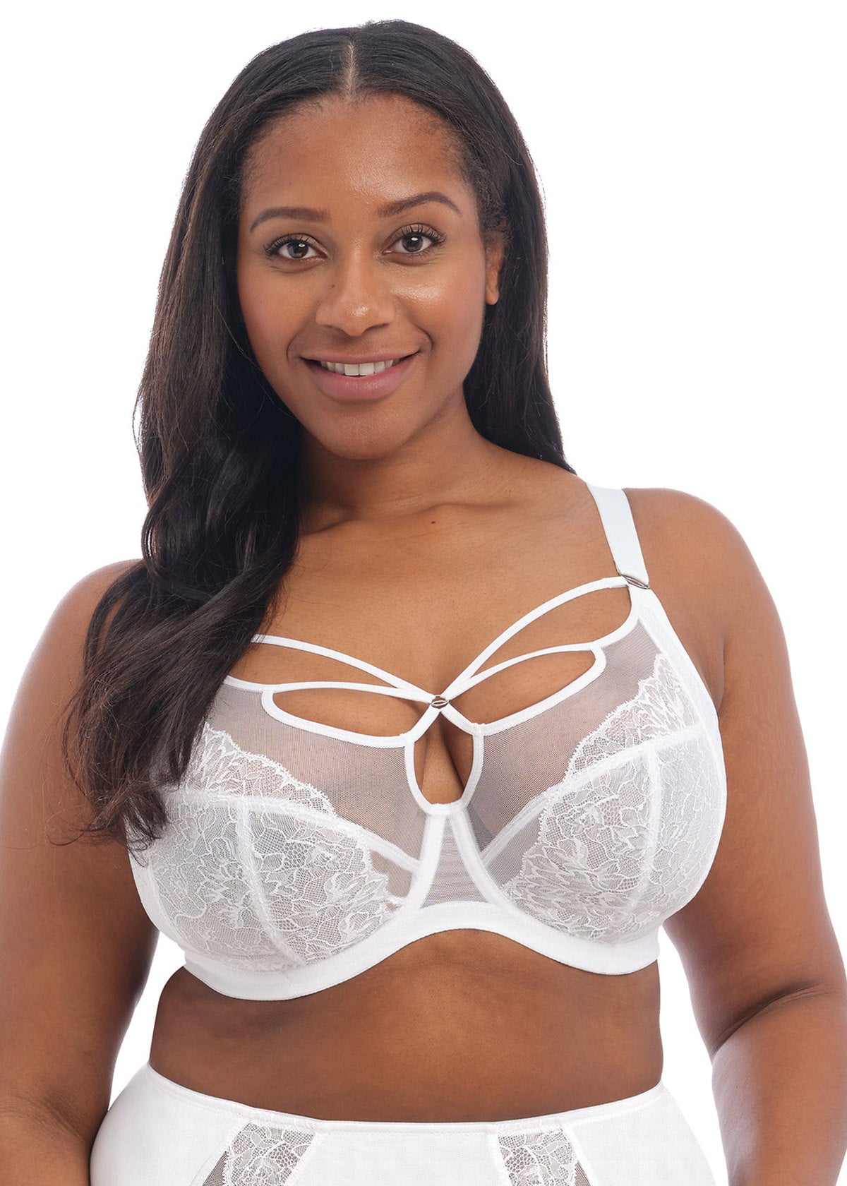 Brianna Plunge Bra - White