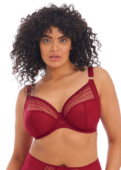 Matilda Plunge Bra - Crimson