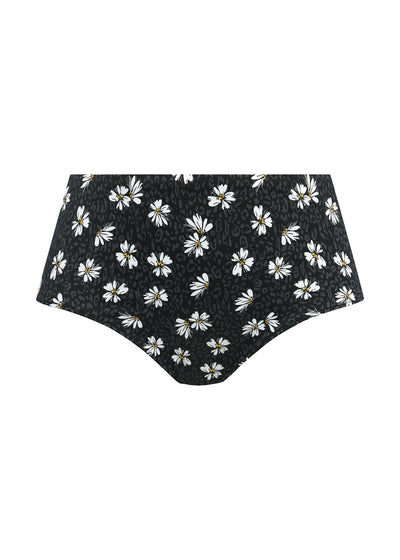 Plain Sailing Bikini Brief - Black Daisy