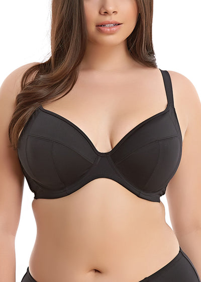 Essentials Plunge Swim Bra - Black