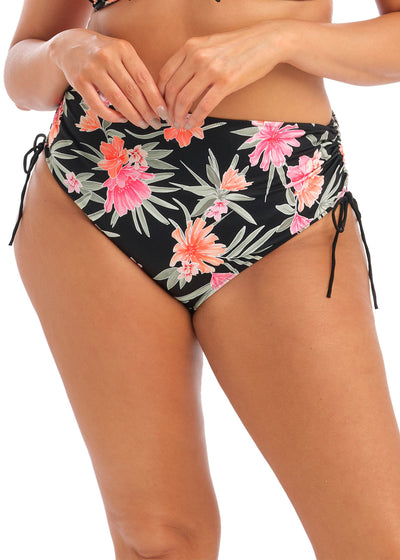 Dark Tropics Adjustable Bikini Brief - Black