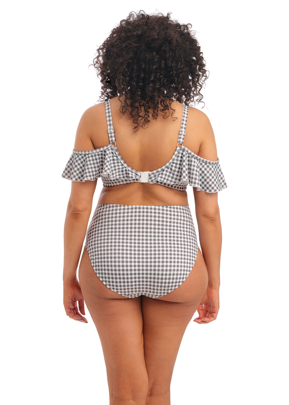 Checkmate Bardot Bikini Top - Grey Marl