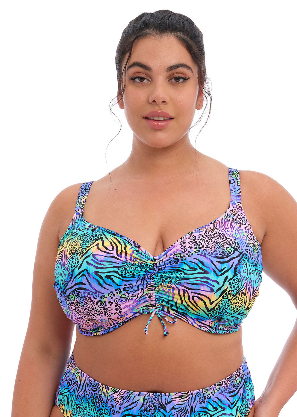 Electric Savannah Crop Bikini Top