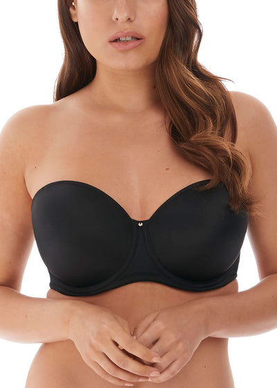 Aura Moulded Strapless Bra - Black