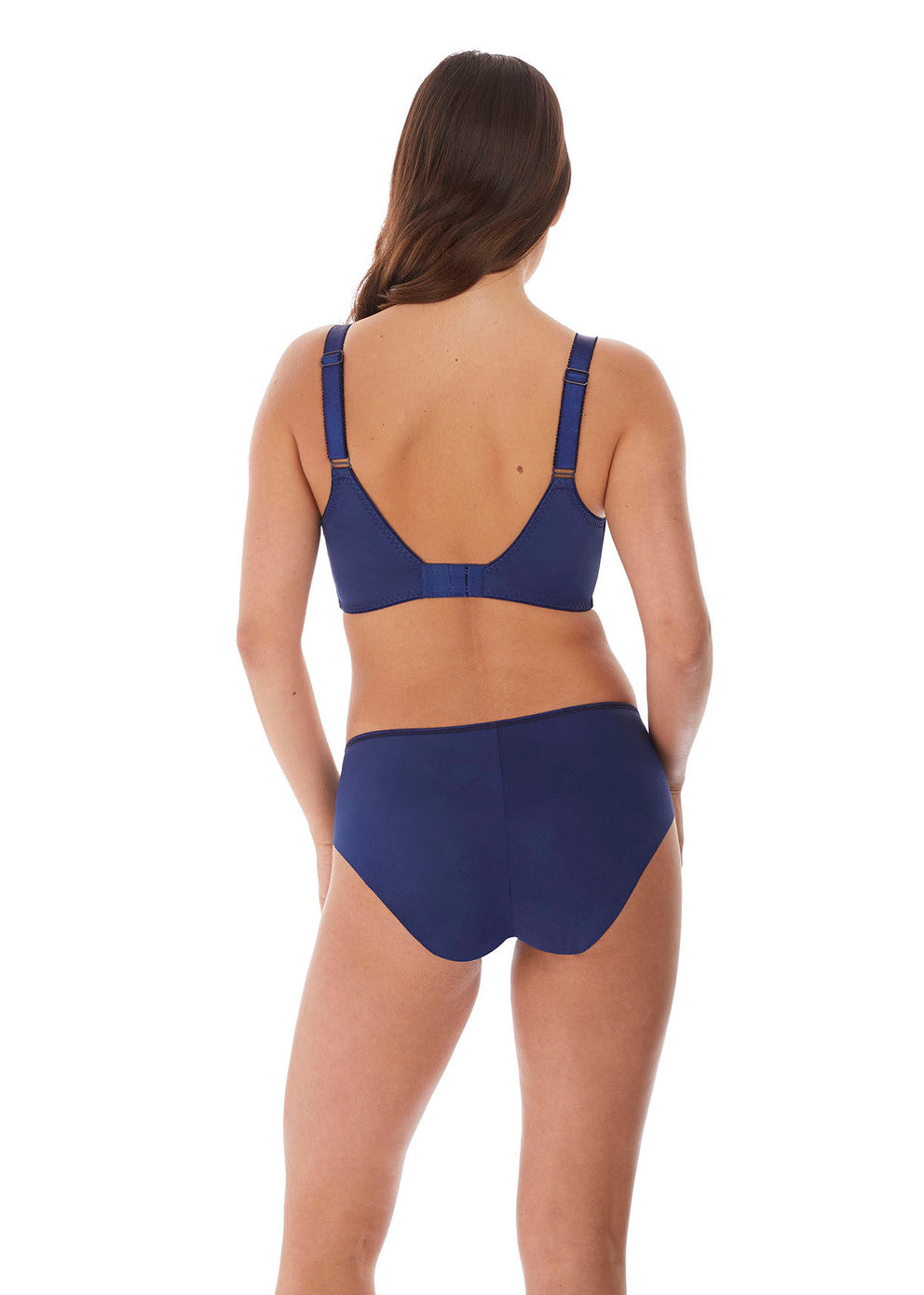 Illusion Side Support Bra - Navy