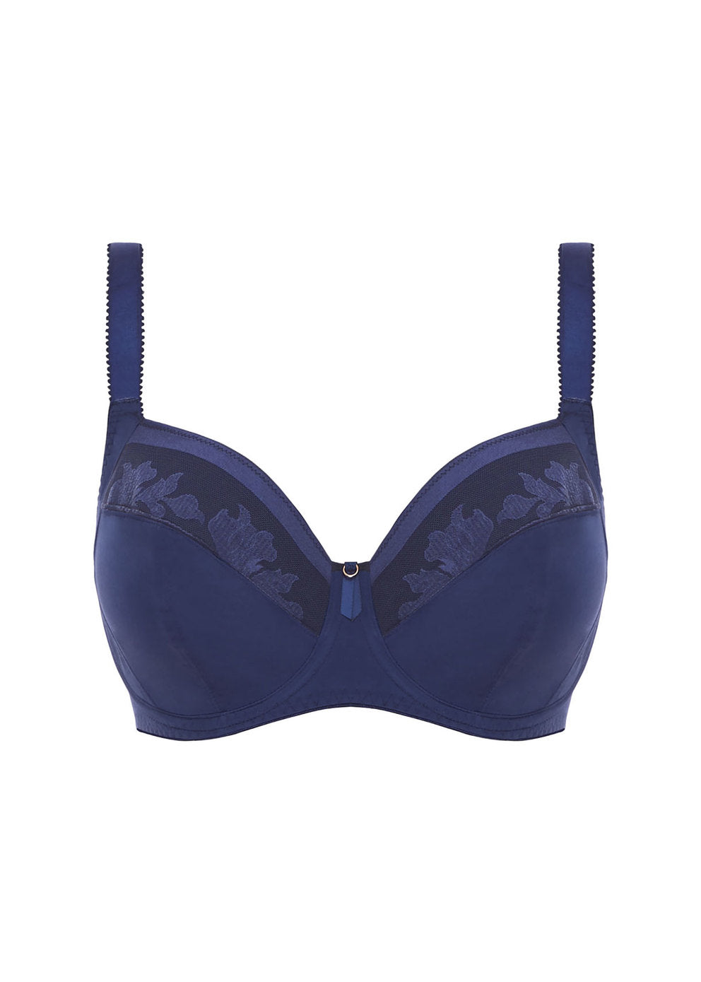 Illusion Side Support Bra - Navy