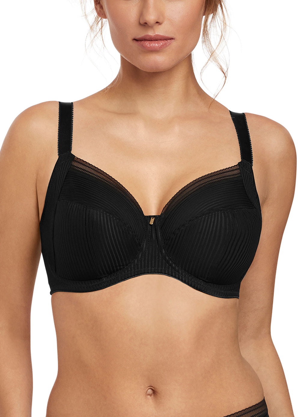 Fusion Full Cup Side Support Bra - Black