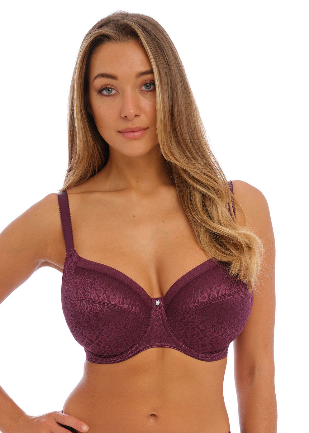 Envisage Full Cup Side Support Bra - Mulberry