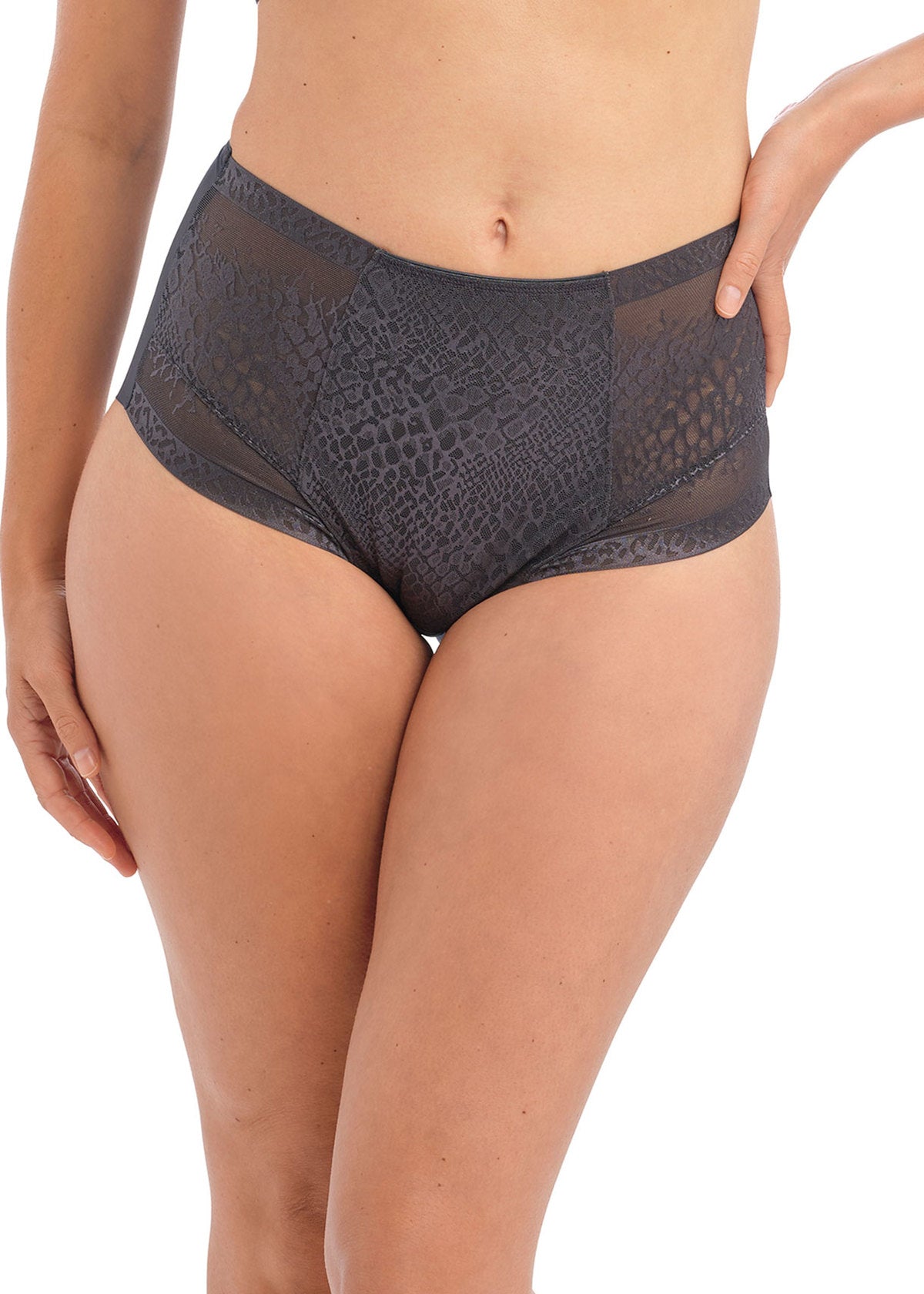 Envisage High Waist Brief - Slate