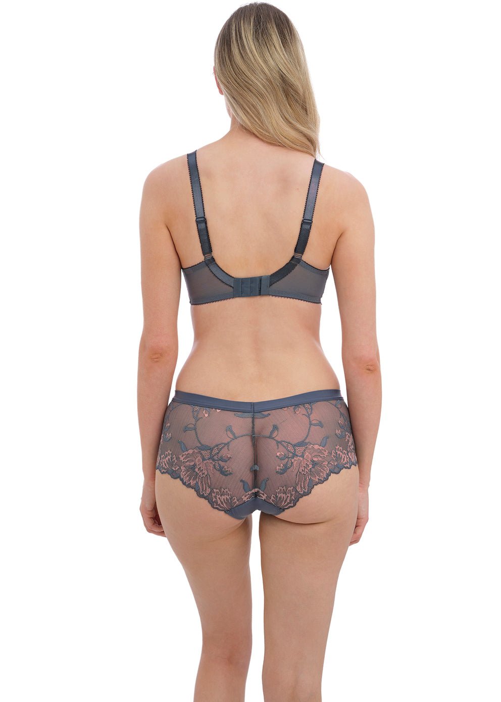 Aubree Side Support Bra - Shadow Rose