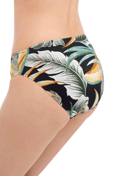 Bamboo Grove Mid Rise Bikini Brief - Jet