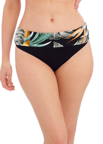 Bamboo Grove Fold Bikini Brief - Jet