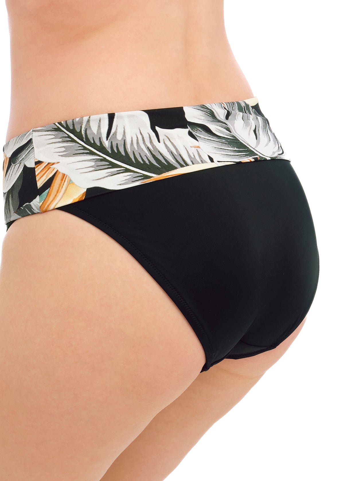 Bamboo Grove Fold Bikini Brief - Jet