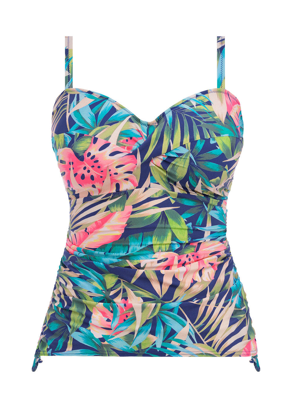 Langkawi Twist Front Tankini Top - French Navy