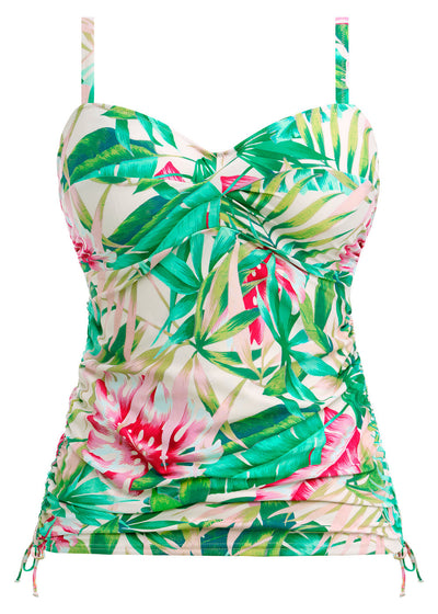 Langkawi Twist Front Tankini Top - Sorbet