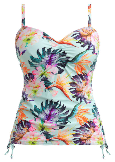 Paradiso Adjustable Sides Tankini Top - Soft Mint