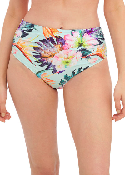 Paradiso Deep Gathered Bikini Brief - Soft Mint