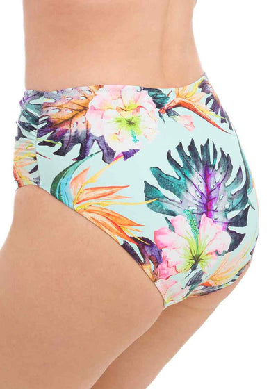 Paradiso Deep Gathered Bikini Brief - Soft Mint