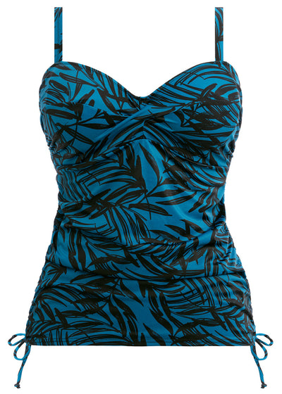 Palmetto Bay Underwire Twist Front Tankini - Zen Blue