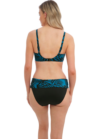 Palmetto Bay Fold Bikini Brief - Zen Blue