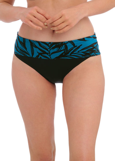 Palmetto Bay Fold Bikini Brief - Zen Blue