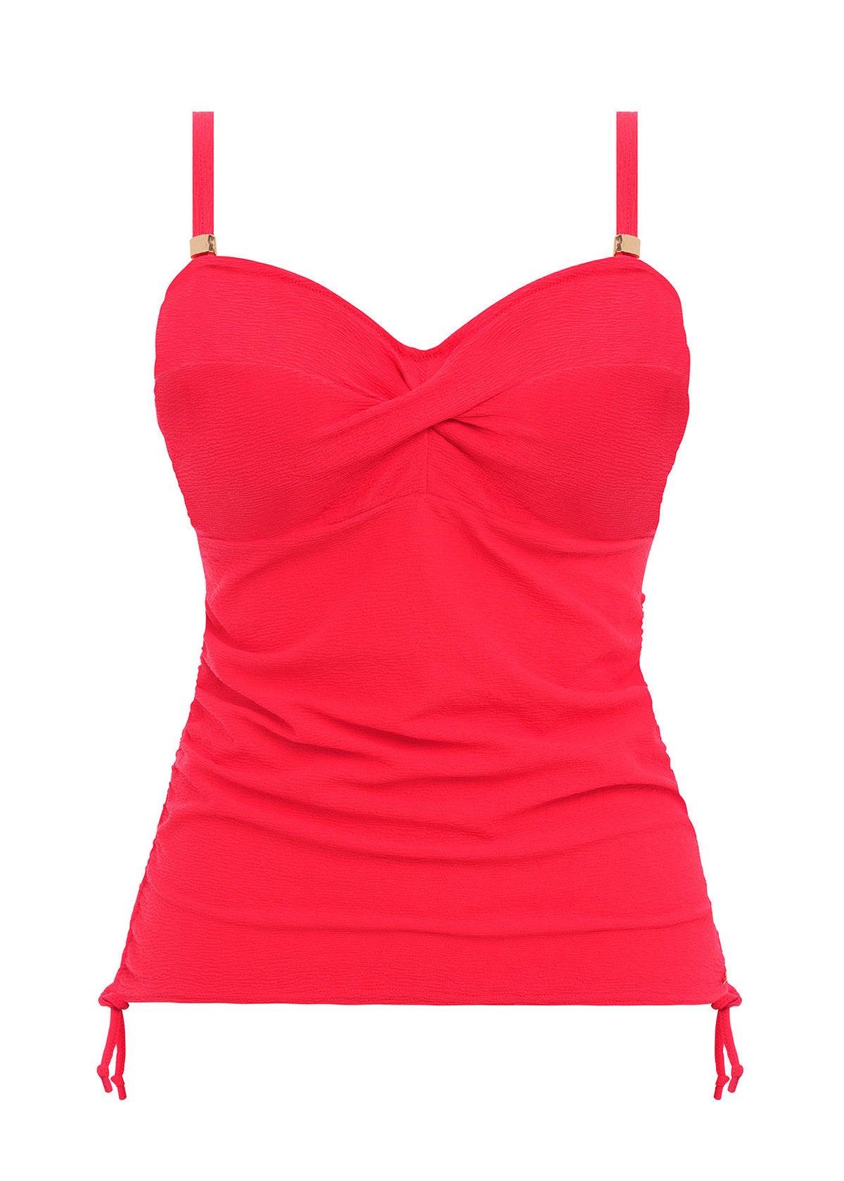 Almeria Twist Front Tankini Top- Watermelon