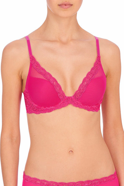 Feathers Bra - Electric Pink