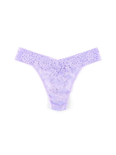 Daily Lace Original Rise Thong - Lilac Bloom