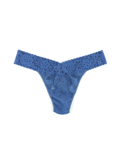 Daily Lace Low Rise Thong - Storm Cloud