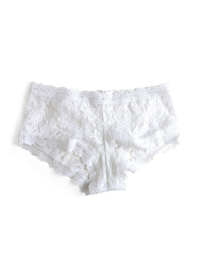 Signature Lace Boyshort - White