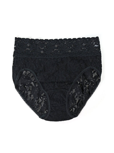 Signature Lace French Brief - Black