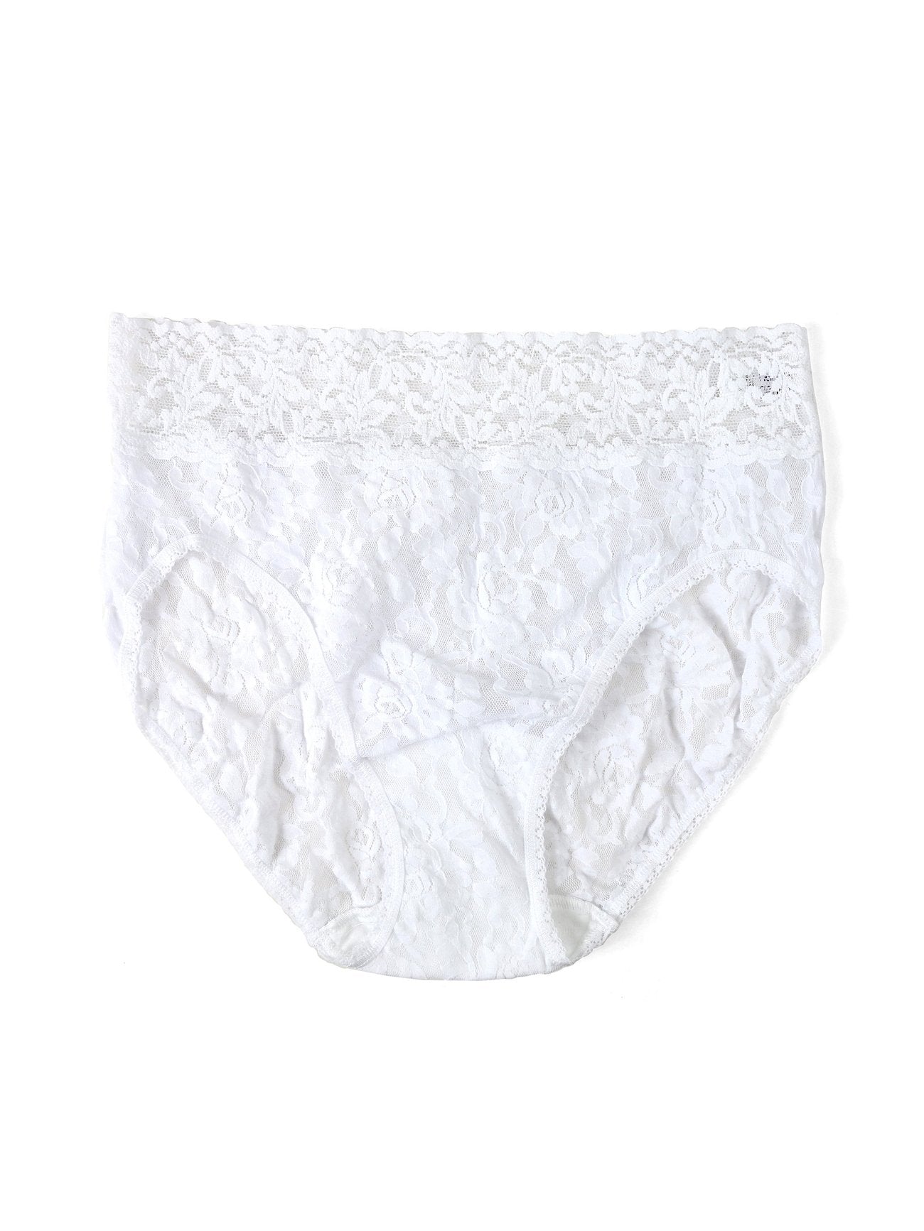 Signature Lace French Brief - White