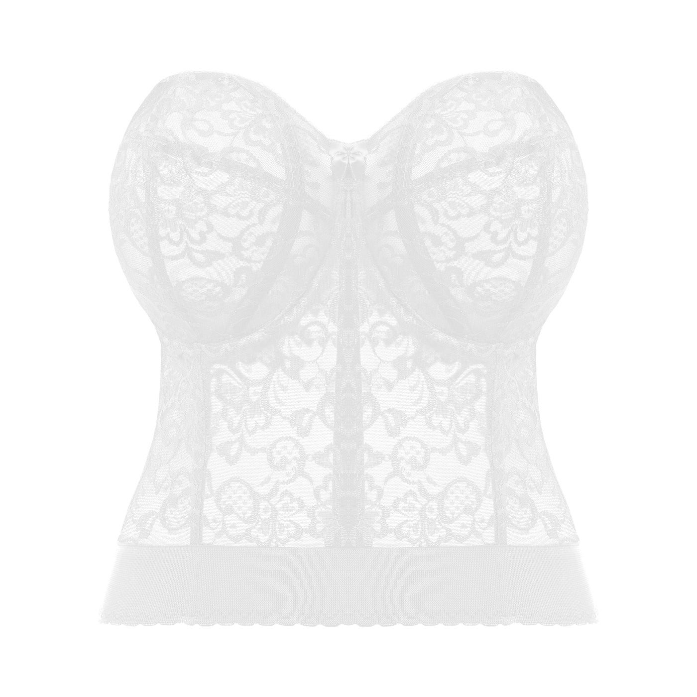 Bridal Lace Bustier- White