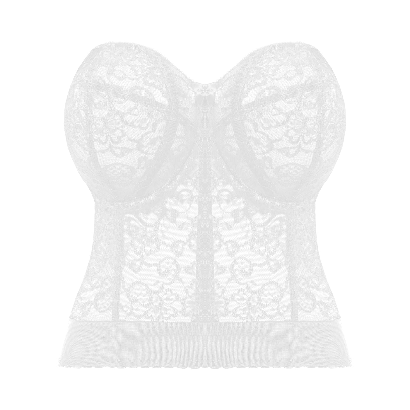 Bridal Lace Bustier- White