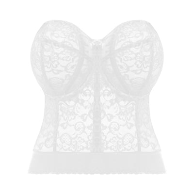 Bridal Lace Bustier- White