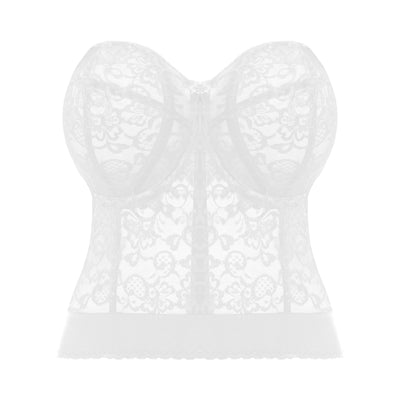 Bridal Lace Bustier- White