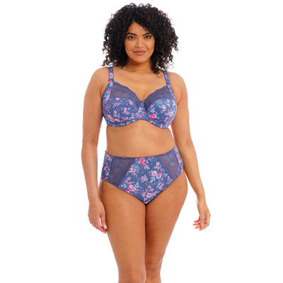 Morgan Stretch Banded Bra - Denim Floral
