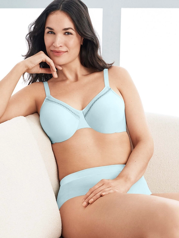 Perfect Primer Full Figure Underwire Bra - Chambray Blue