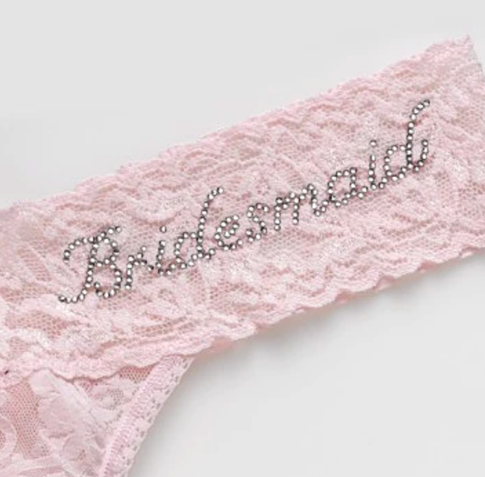 Bridesmaid Thong With Swarovski®  Crystals