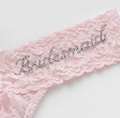 Bridesmaid Thong With Swarovski®  Crystals