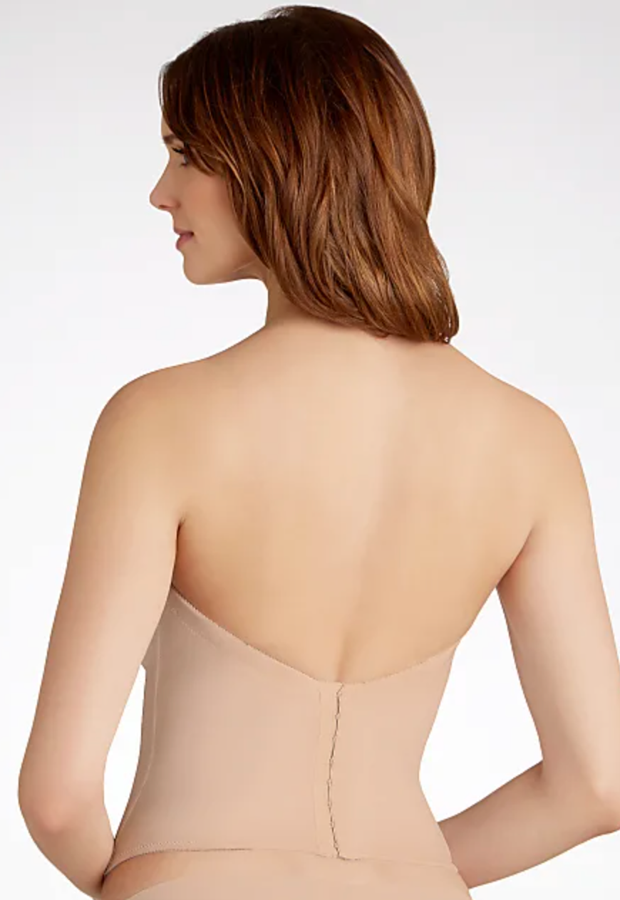 VA Bien Women's Ultra-Lift Low Back Bustier, Nude, 34b VA Bien Women's Ultra-Lift Low Back Bustier, Nude, 34b
