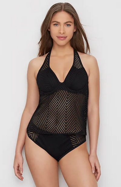 Freya Urban Tankini Swim Top - Black