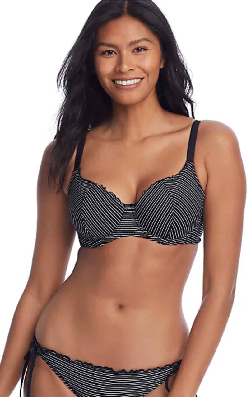 Ocean Calling Sweetheart Bikini Top - Black