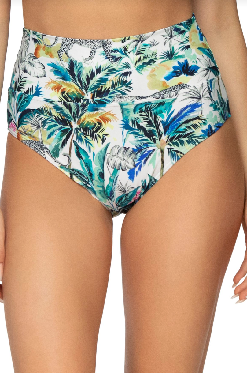 Hannah High Waist Swim Bottoms - Into The Wild