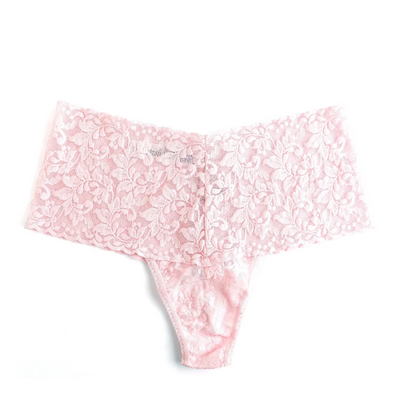 Retro Lace Thong - Bliss Pink
