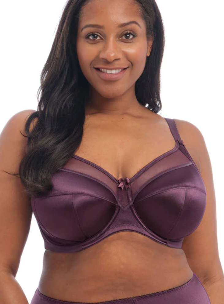 Keira Banded Bra - Damson