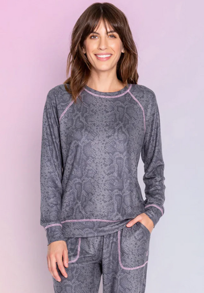 P.J. Salvage X Barbie Hang With Friends Printed Top - Grey