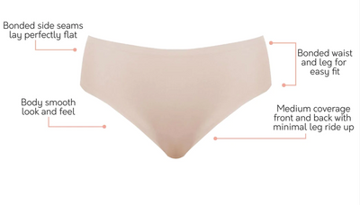 Bonded Hipster Panty - European Nude